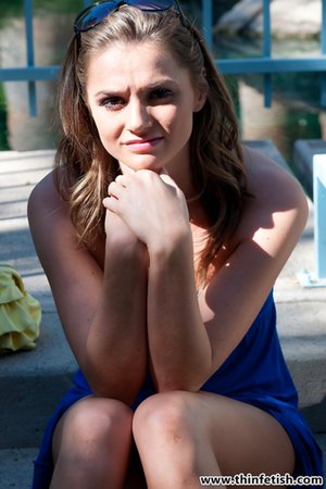 Thin Fetish are proud to present you with a free pictures featuring Tori in jerking pussy scene